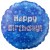 Geburtstags-Luftballon Happy Birthday Blau, inklusive Helium