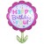 Happy Birthday to You Flower, Folienballon in Blumenform, mit Helium zum Geburtstag