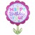 Happy Birthday to You Flower, Folienballon in Blumenform, mit Helium zum Geburtstag