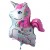 Happy Birthday Folienballon, Einhorn, mit Helium zum Geburtstag