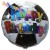 Geburtstags-Luftballon Happy Birthday Fußball, inklusive Helium