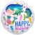 Meerjungfrau Happy Birthday, Luftballon mit Ballongas zum Geburtstag