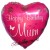 Geburtstags-Luftballon Happy Birthday Mum, Mutter, Mama, inklusive Helium
