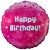 Geburtstags-Luftballon Happy Birthday Pink, inklusive Helium