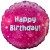 Geburtstags-Luftballon Happy Birthday Pink, inklusive Helium