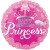 Geburtstags-Luftballon, Happy Birthday Princess, inklusive Helium