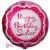 Geburtstags-Luftballon Happy Birthday Sister, Schwester, ohne Helium