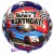 Geburtstags-Luftballon Happy Birthday Rennauto, inklusive Helium