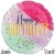 Happy Birthday Watercolor, Jumbo Luftballon ohne Helium zum Geburtstag