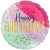 Geburtstags-Luftballon Happy Birthday Watercolor, ohne Helium