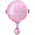 Baby Girl Rassel, Luftballon aus Folie, zur Geburt eines Mädchens, Ballon mit Helium