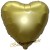 Herzluftballon aus Folie, Matt Gold, Satin Luxe, Satinglanz