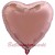 Herzluftballon aus Folie, Rosegold (heliumgefüllt)
