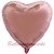 Herzluftballon aus Folie, Rosegold