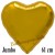 Jumbo Herz Gold, 61 cm, inklusive Helium
