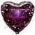 Happy Valentine's Day Pink Celebration, holografischer Luftballon aus Folie ohne Helium/ Ballongas