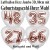 Personalisiertes Luftballon Herz, Jumbo 3D, Rosegold und Weiß zum Geburtstag, Jumbo-Folienballon mit Ballongas