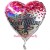You're My Everything, holografischer Herzluftballon mit kleinen Herzen, inklusive Helium