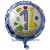 I am 1 today, 1. Geburtstag Luftballon mit Helium-Ballongas