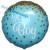 It's a Boy Glitter, Luftballon zu Geburt, Taufe, Babyparty, holografisch, Ballon mit Ballongas Helium