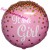 It's a Girl Glitter, Luftballon zu Geburt, Taufe, Babyparty, holografisch, Ballon mit Ballongas Helium