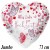 Alles Liebe zur Hochzeit, Schmetterlinge, Jumbo Folienballon, Herz inklusive Helium-Ballongas