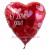 I Love You - Red Hearts, großer Luftballon, mit Helium-Ballongas, Ballongrüße