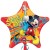 Luftballon Mickey Rockstar, Mickey Maus in Sternform Folienballon mit Ballongas