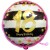Luftballon aus Folie, Pink & Gold Milestone 18, zum 18. Geburtstag, mit Helium