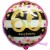 Luftballon aus Folie zum 60.Geburtstag, Pink & Gold Milestone 60, ohne Helium