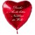 Danke! An die besten Nachbarn der Welt! Roter Herzluftballon aus Folie mit Ballongas-Helium
