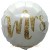Mrs Gold Glimmer Rundballon zur Hochzeit, Folienballon, inklusive Helium-Ballongas