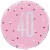 Luftballon aus Folie, Pink & Silver Glitz Birthday 40, holografisch zum 40. Geburtstag, mit Helium