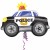 Luftballon Polizeiauto, Folienballon mit Ballongas