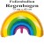 Regenbogen Folienballon ohne Ballongas