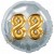 Jumbo 3D Luftballon, Gold und Silber  zum 88. Geburtstag, Jumbo-Folienballon mit Ballongas