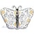 Schmetterling Hochzeitsballon, Wedding congratulations, Folienballon, inklusive Helium-Ballongas