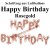 Luftballons aus Folie, Happy Birthday, Rosegold, Schriftzug, ungefüllt  zur Befüllung mit Luft