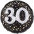 Sparkling Birthday Jumbo 3D zum 30. Geburtstag, Jumbo-Folienballon, ohne Helium