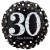 Sparkling Celebration Birthday 30 Jumbo zum 30. Geburtstag, Jumbo-Folienballon, ohne Helium