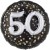 Sparkling Birthday Jumbo 3D zum 50. Geburtstag, Jumbo-Folienballon, ohne Helium