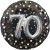 Sparkling Birthday Jumbo 3D zum 70. Geburtstag, Jumbo-Folienballon, ohne Helium