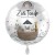 Zur Taufe Herzlichen Glückwunsch. Rundluftballon, Folienballon ohne Helium