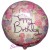 Geburtstags-Luftballon Happy Birthday Vintage Rosen, ohne Helium
