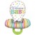 Welcome Baby, Großer Schnuller, Luftballon aus Folie, Ballon mit Helium zu Geburt und Taufe