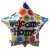 Welcome Home - Willkommen Zuhause, Sternluftballon aus Folie mit Helium-Ballongas