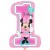 Minnie Maus 1st Birthday zum 1. Geburtstag, Folienballon, Shape, ohne Helium Zahl 1