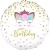 Happy Birthday Einhorn Katze, Caticorn Luftballon, Folienballon ohne Ballongas
