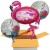 3 glitzernde Geburtstags-Luftballons Pink Flamingo Fabulous Birthday, inklusive Helium