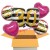 5 Geburtstags-Luftballons Pink and Gold Milestone Birthday 30, zum 30. Geburtstag mit Nachfüllbehälter, inklusive Helium